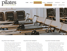 Tablet Screenshot of pilatesmanitoba.com